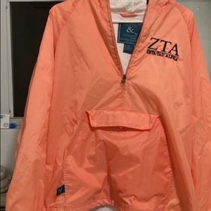 ZTA (Zeta Tau Alpha) oversized rain coat (anorak)